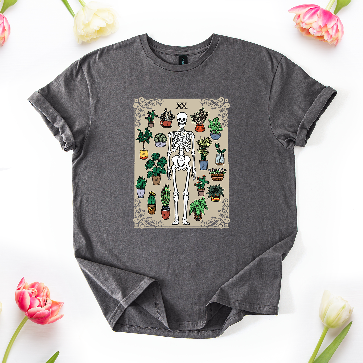 The Grow Reaper Skeleton Tarot T-Shirt