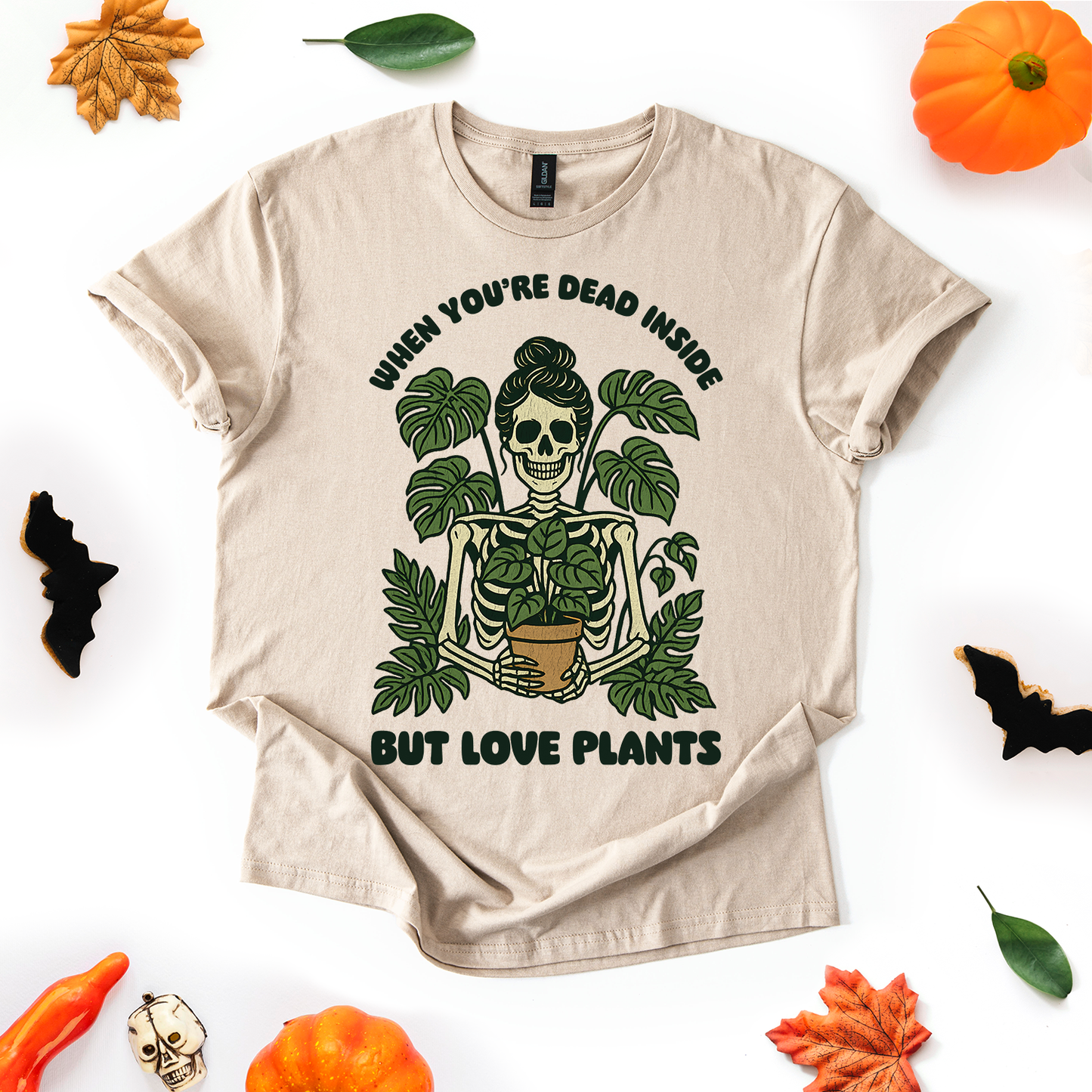 When You're Dead Inside But Love Plants T-Shirt