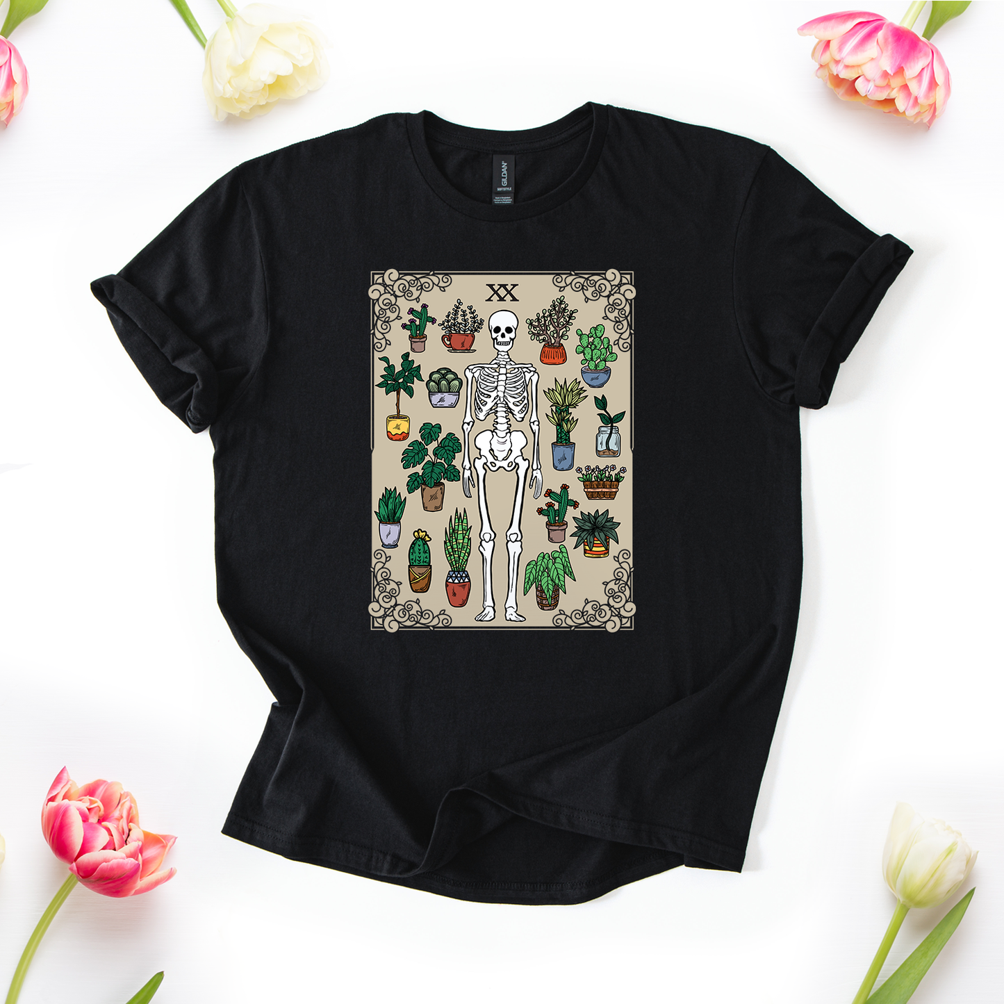 The Grow Reaper Skeleton Tarot T-Shirt
