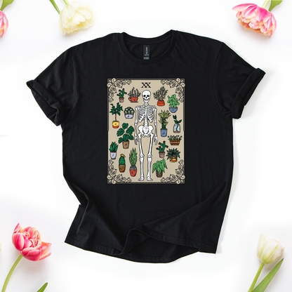 The Grow Reaper Skeleton Tarot T-Shirt