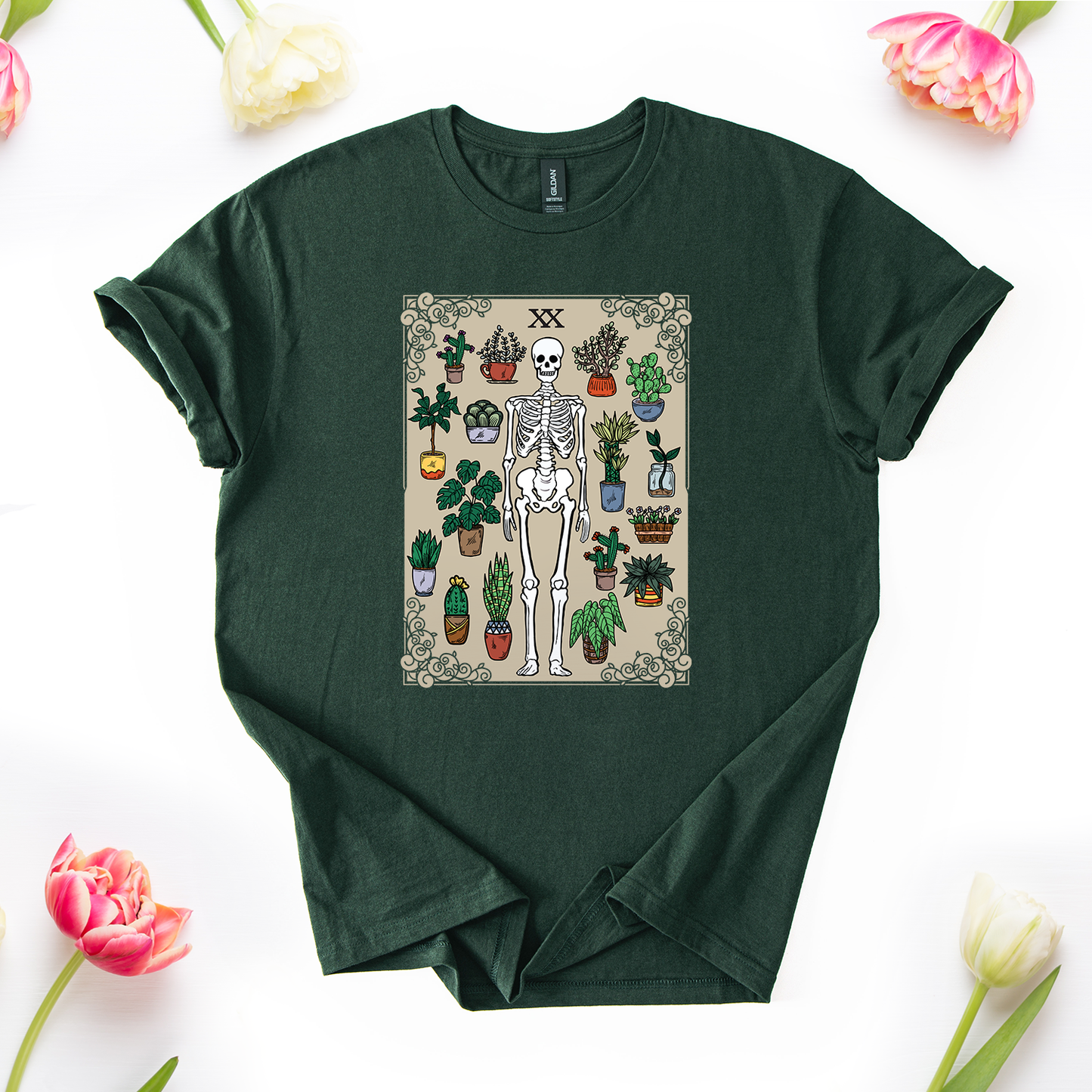 The Grow Reaper Skeleton Tarot T-Shirt