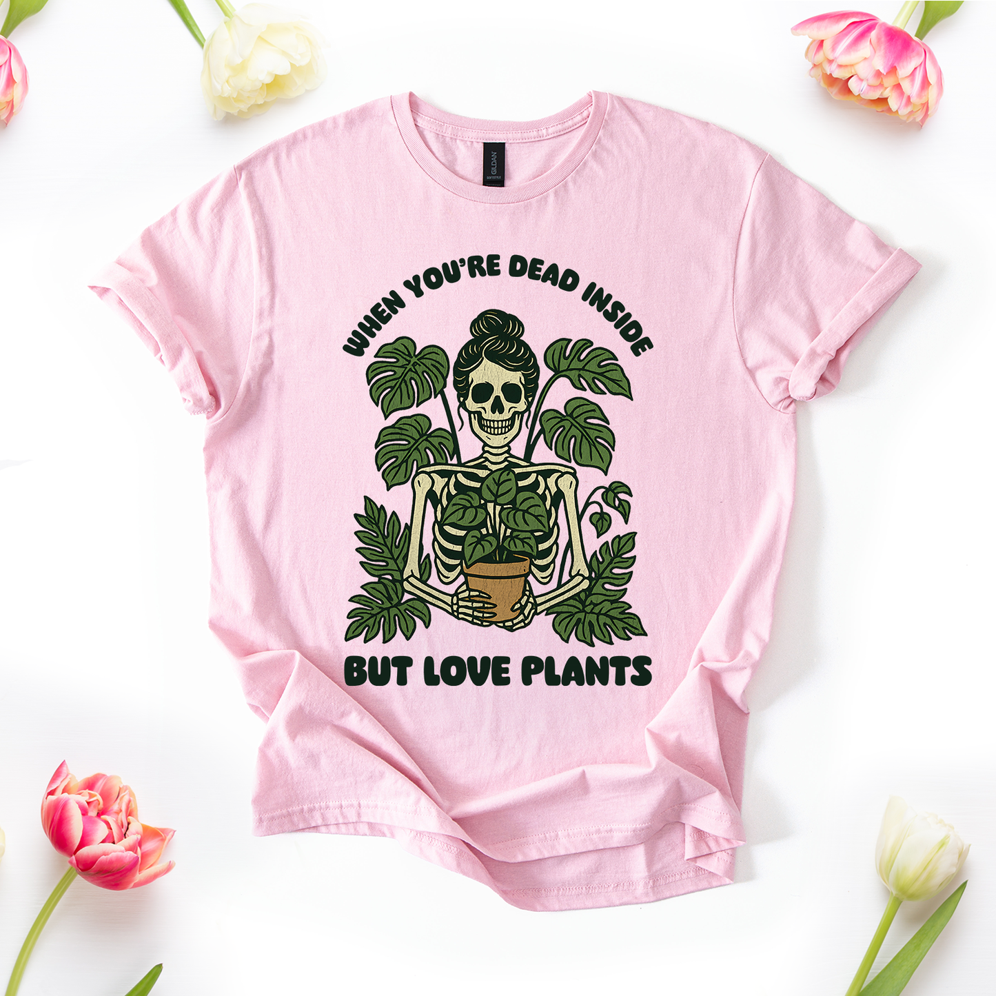 When You're Dead Inside But Love Plants T-Shirt