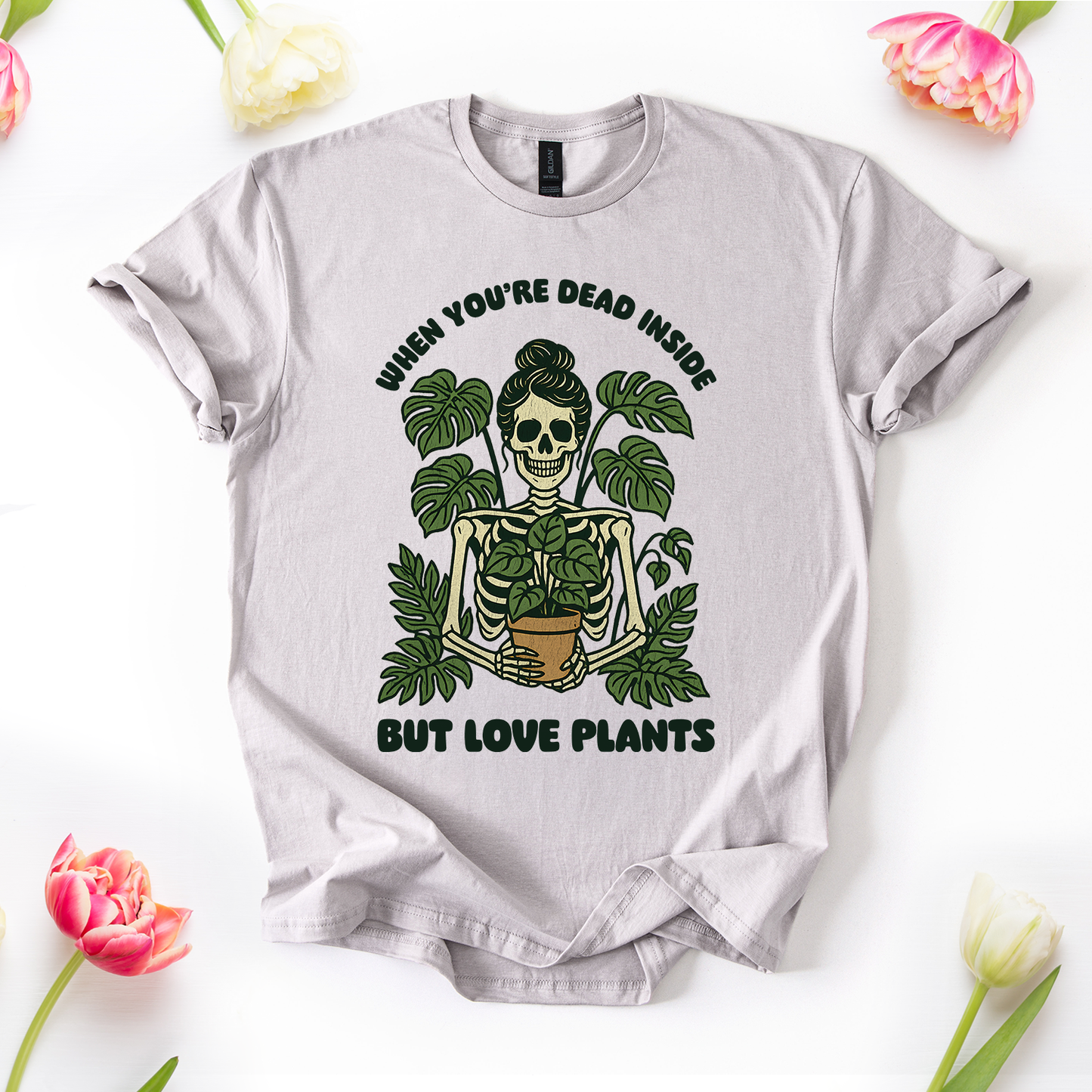 When You're Dead Inside But Love Plants T-Shirt